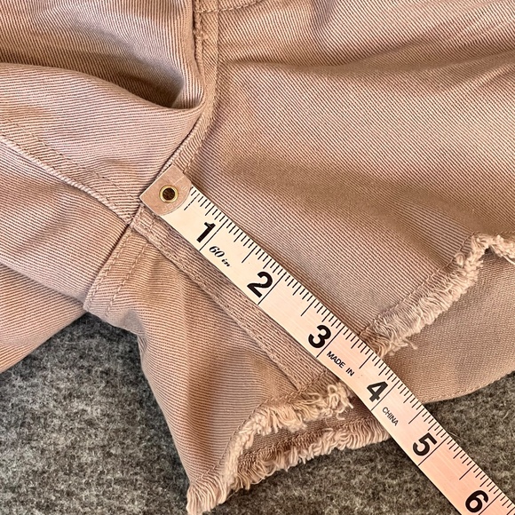 NWT Refuge Mid-rise Shortie Shorts Sz 10 Mauve 98% Cotton Micro Mini Y2K Style - Picture 5 of 8
